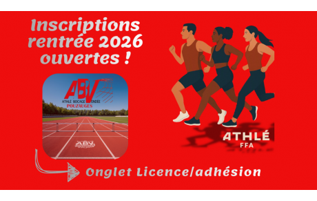 Inscriptions rentrée 2026 ouvertes !